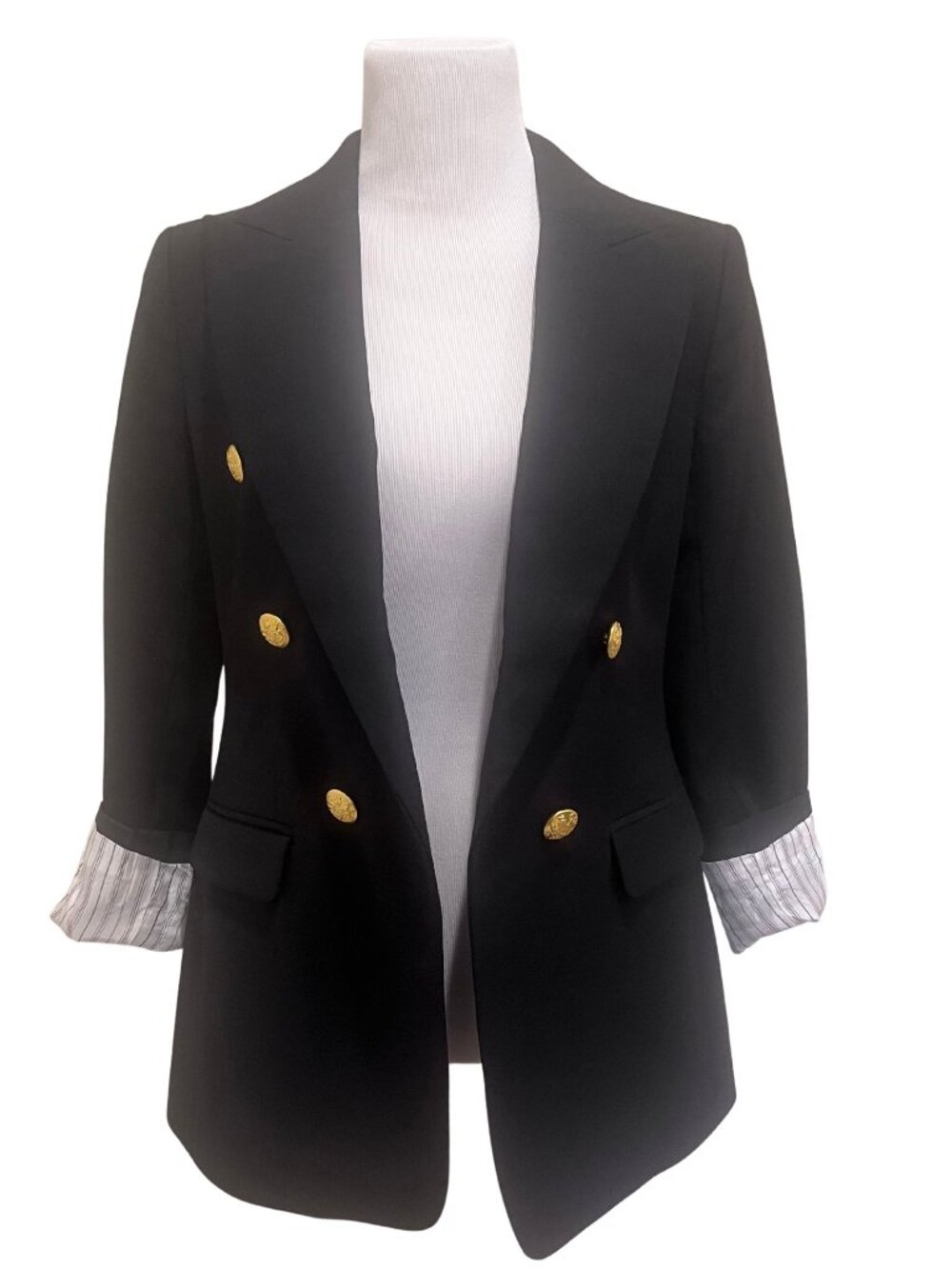 Banana Republic BR Captain's Blazer Jacket - Timeless - Black - Size 0
